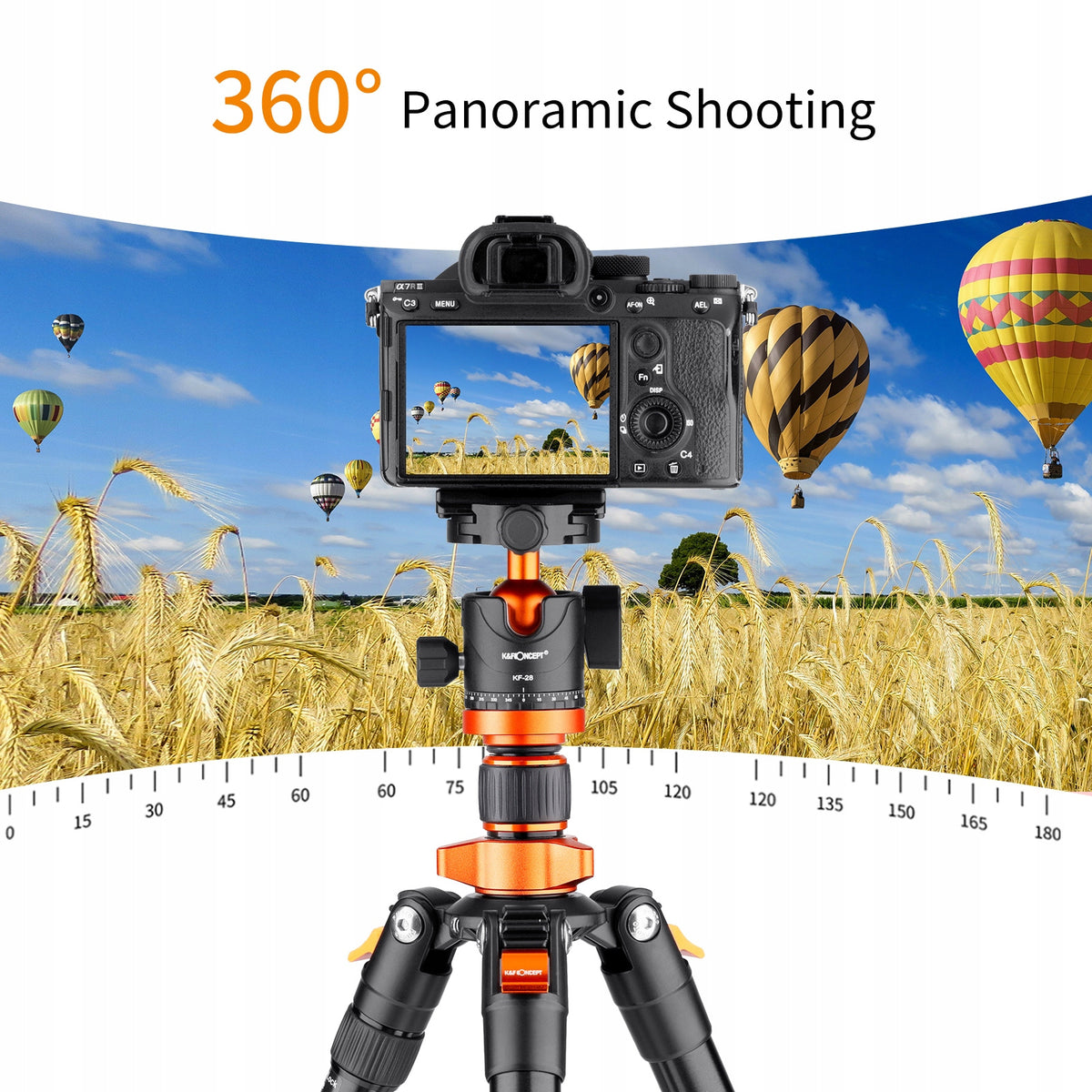 Statyw fotograficzny k&f ALU/MAG 175CM K254A3 SA254M2 tripod KF09.089 V1