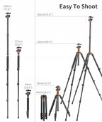 Statyw fotograficzny k&f ALU/MAG 175CM K254A3 SA254M2 tripod KF09.089 V1