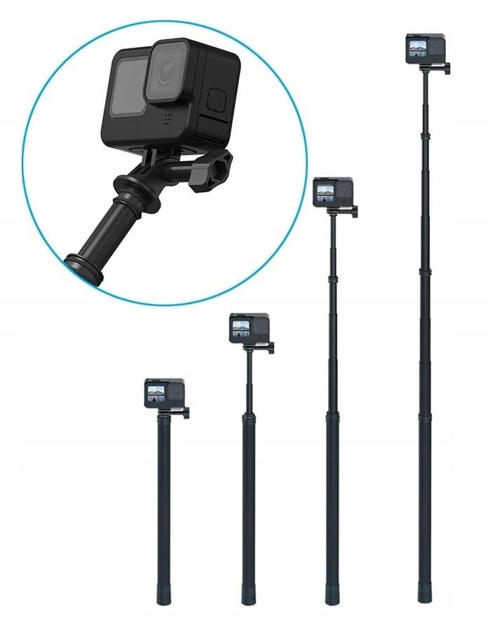 Selfie stick 3m Telesin do kamer sportowych (IS-MN) carbon monopod