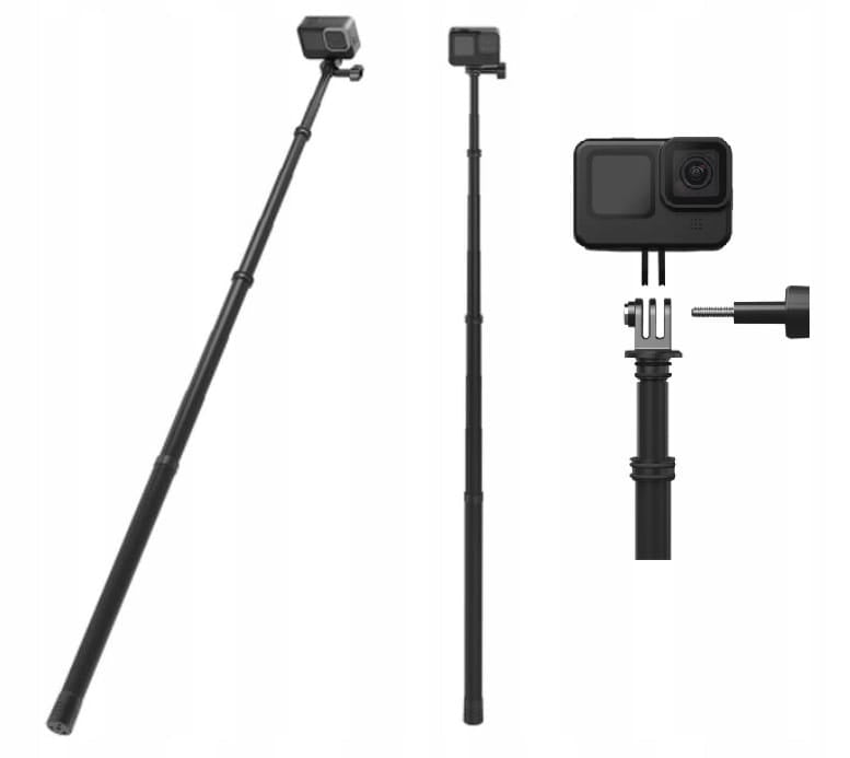 Selfie stick 3m Telesin do kamer sportowych (IS-MN) carbon monopod