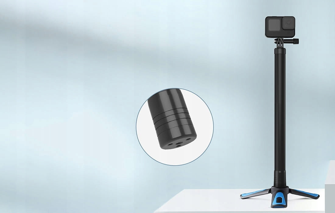 Selfie stick 3m Telesin do kamer sportowych (IS-MN) carbon monopod