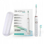 Shona Home Basic szczoteczka soniczna + 2 końcówki (zestaw: etui+ładowarka)