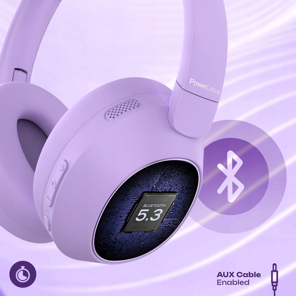 Słuchawki bezprzewodowe Bluetooth PowerLocus Universe ANC Micro Etui 60h