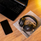 Słuchawki Bluetooth PowerLocus P3 BlackGold Mikrofon Etui AUX BT Bluetooth