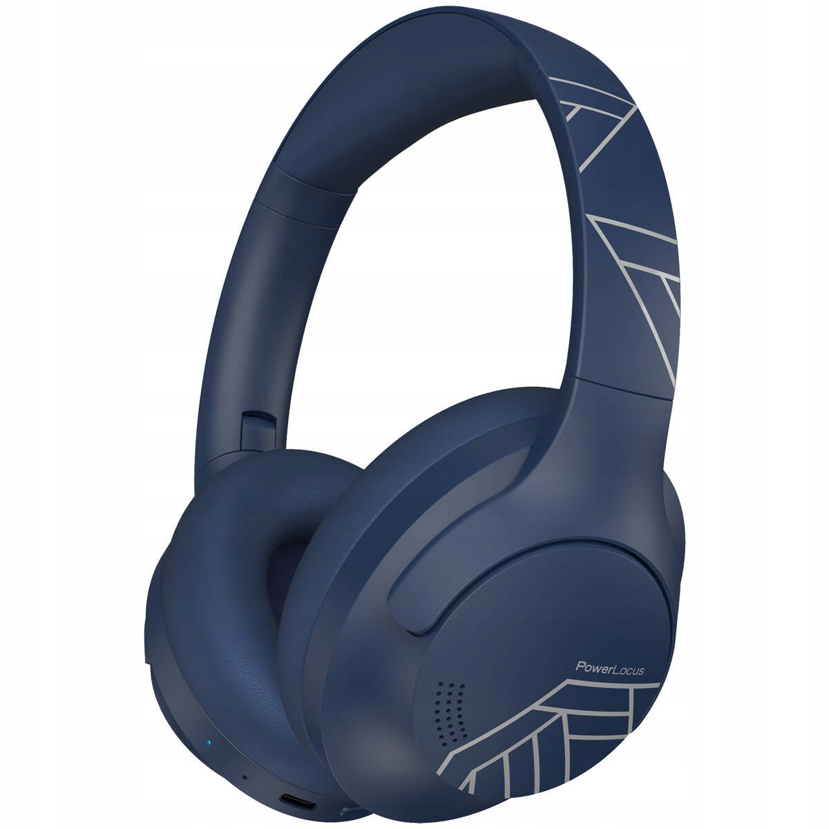 Słuchawki Bluetooth PowerLocus P3 Blue Mikrofon Etui AUX BT Bluetooth