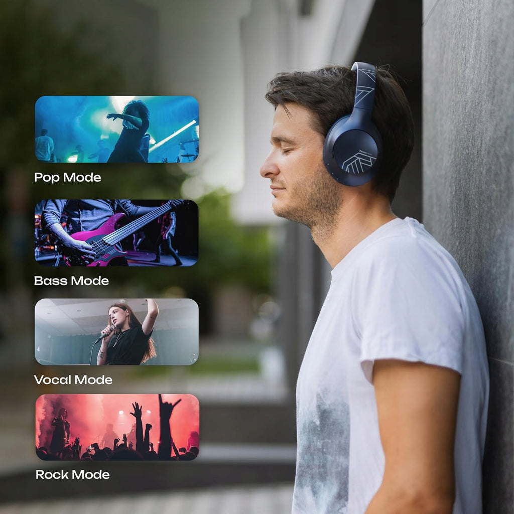 Słuchawki Bluetooth PowerLocus P3 Blue Mikrofon Etui AUX BT Bluetooth