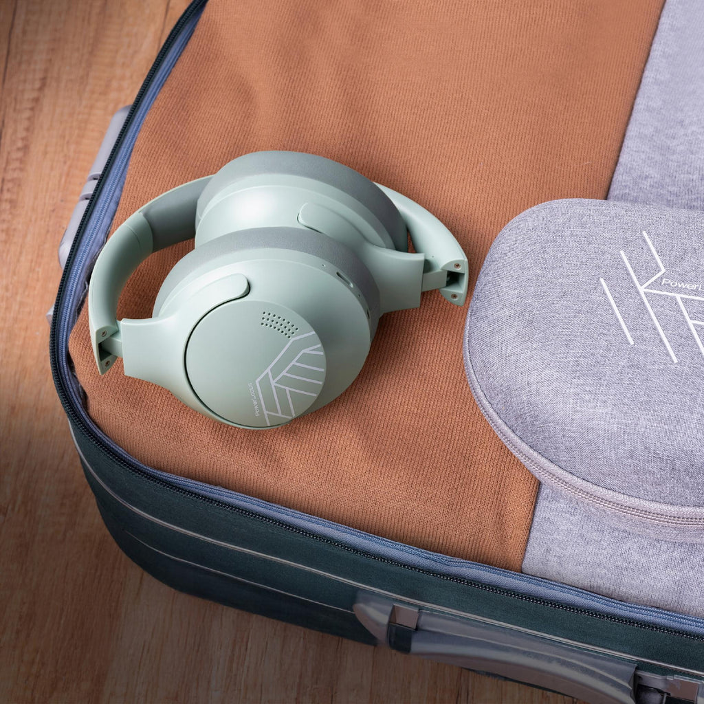 Słuchawki Bluetooth PowerLocus P3 Mint Mikrofon + Etui AUX BT Bluetooth 5.3