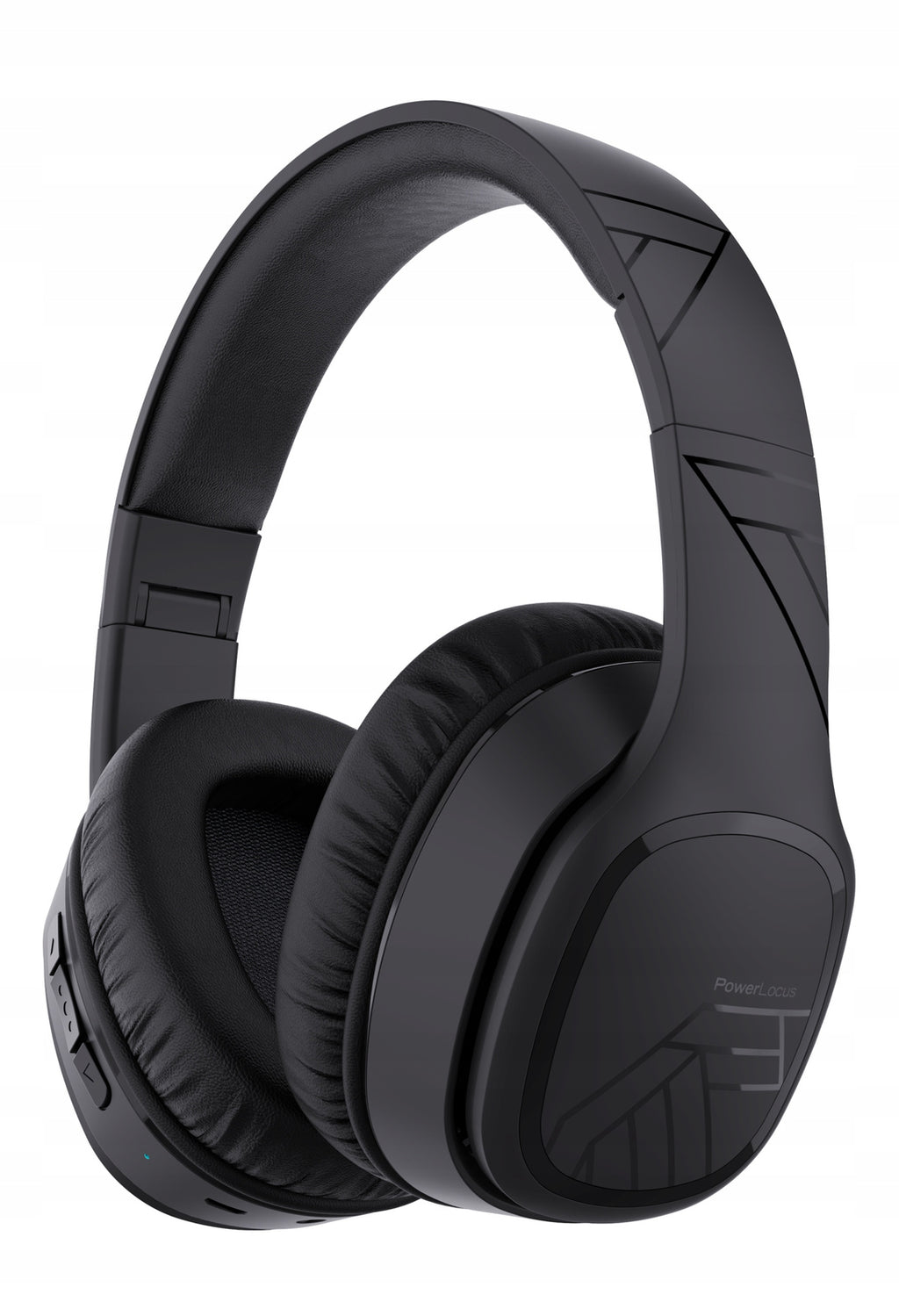 Słuchawki Bluetooth PowerLocus P7 Black Over-Ear Mikrofon AUX BT 50h