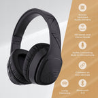 Słuchawki Bluetooth PowerLocus P7 Black Over-Ear Mikrofon AUX BT 50h