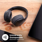 Słuchawki Bluetooth PowerLocus P7 Black Over-Ear Mikrofon AUX BT 50h