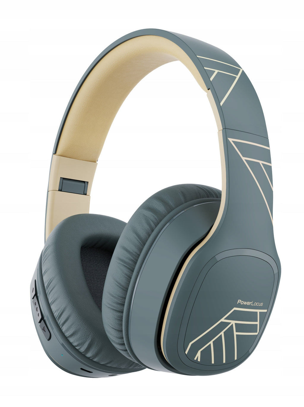 Słuchawki Bluetooth PowerLocus P7 asphaltgrey Over-Ear Mikrofon AUX BT 50h