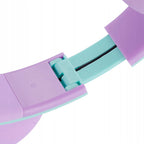 Słuchawki dla dzieci PowerLocus Kids TealPurple cat bezprzewodowe Bluetooth
