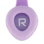 Słuchawki dla dzieci PowerLocus Kids TealPurple cat bezprzewodowe Bluetooth