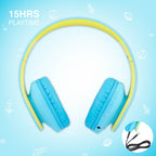 Słuchawki dla dzieci PowerLocus Kids bluegreen bezprzewodowe Bluetooth