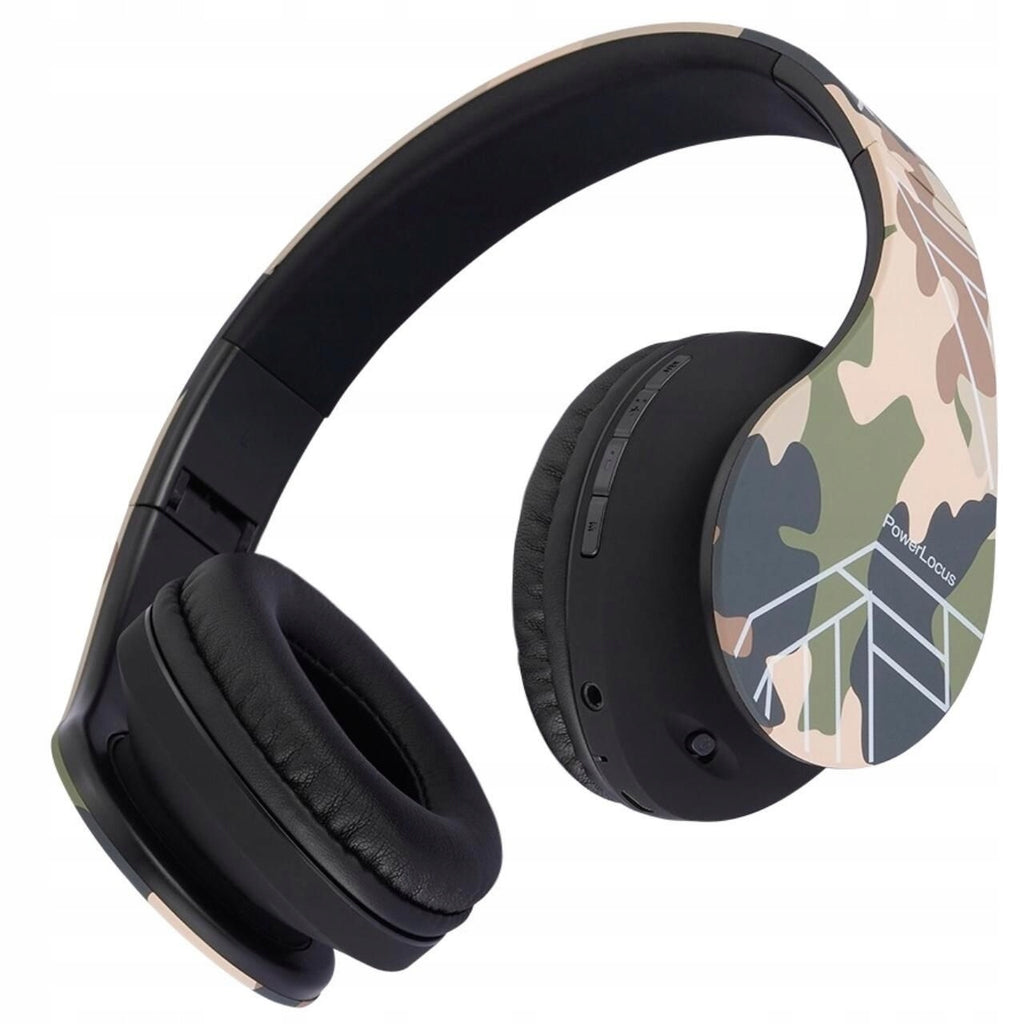 Słuchawki DLA DZIECI PowerLocus KIDS camouflage bezprzewodowe BLUETOOTH