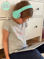 Słuchawki dla dzieci PowerLocus Kids tealpurple bezprzewodowe Bluetooth