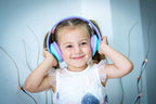 Słuchawki dla dzieci PowerLocus Kids tealpurple bezprzewodowe Bluetooth