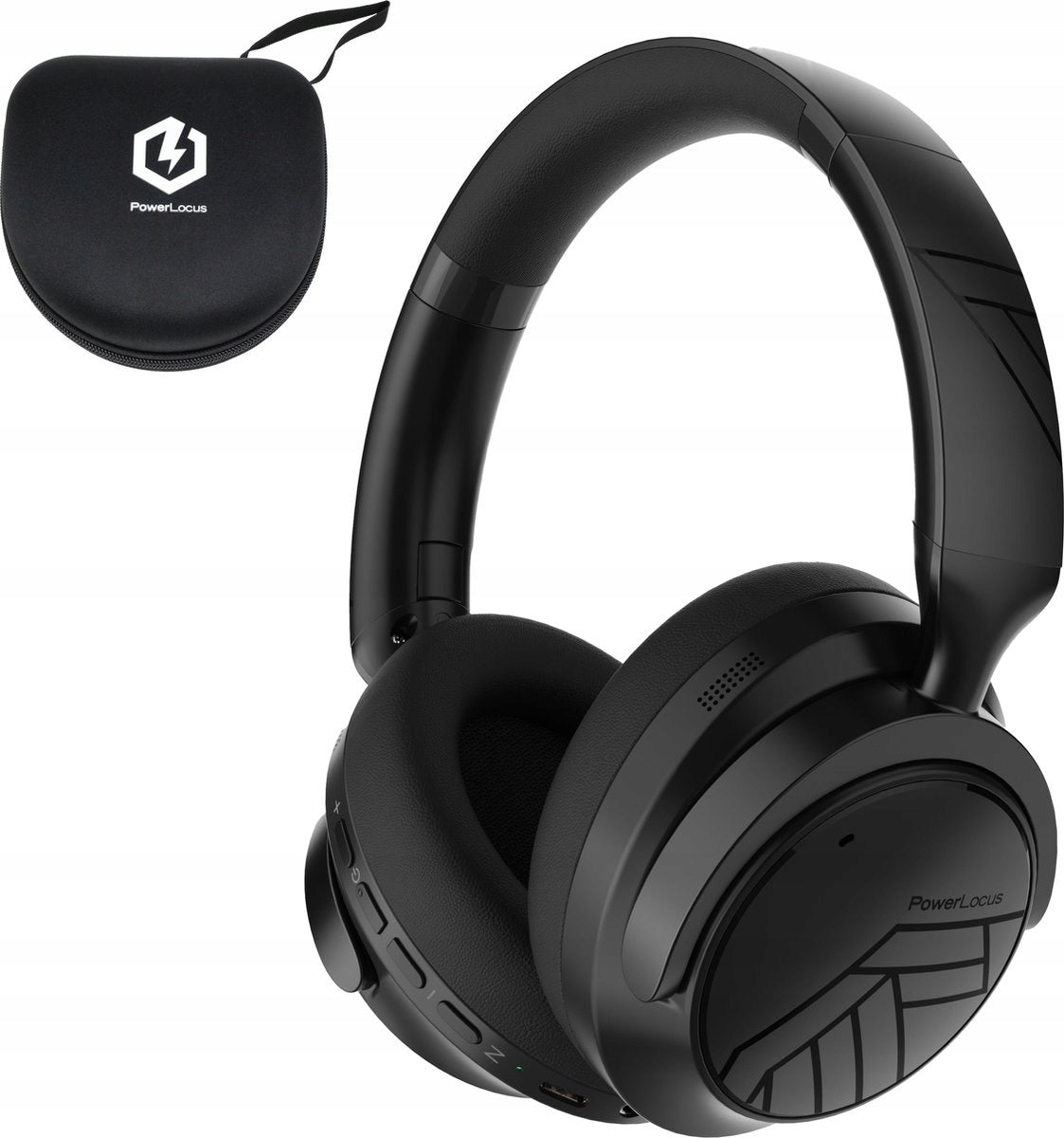 Słuchawki premium 70h Bluetooth PowerLocus Moonfly / Mikrofon / ANC + Etui