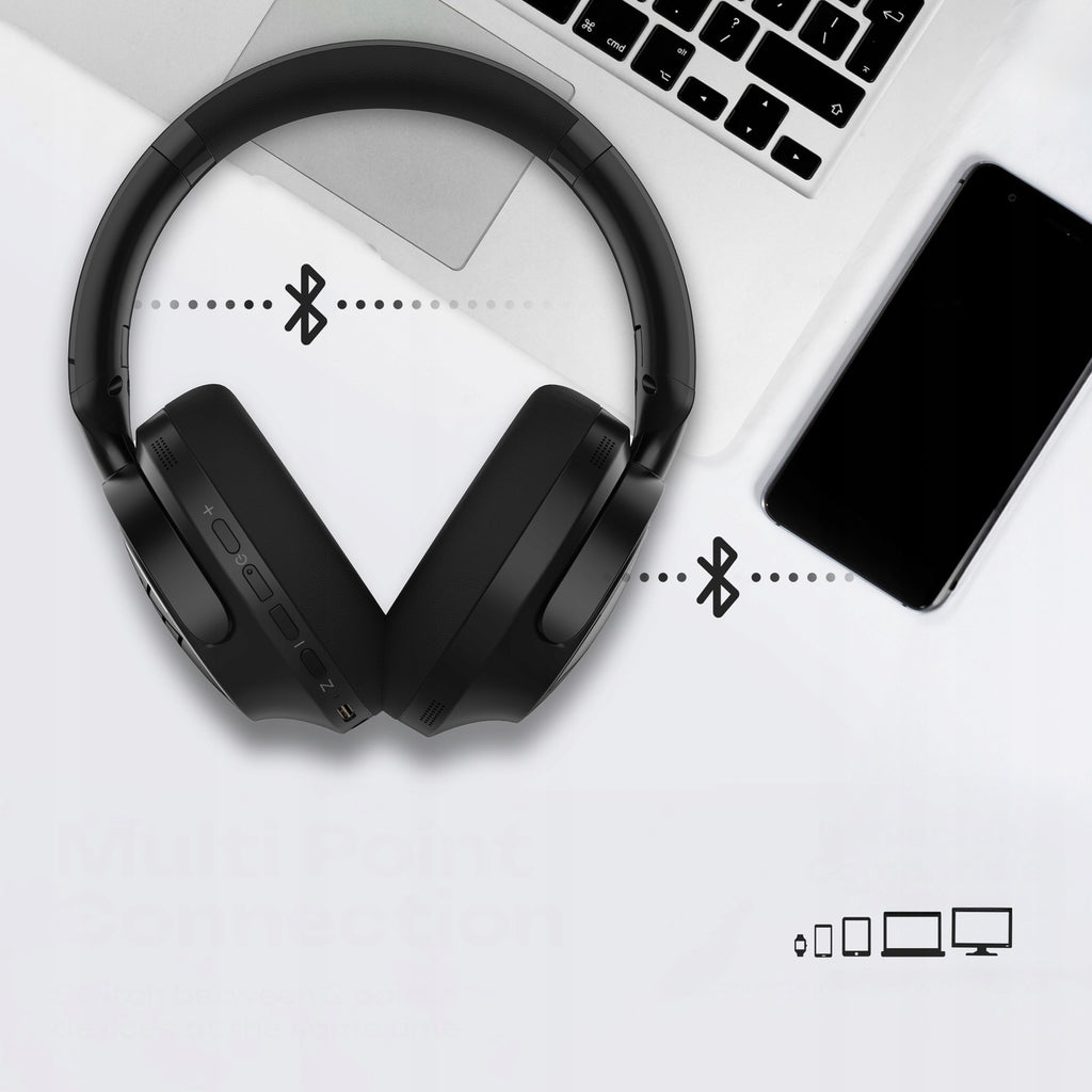 Słuchawki premium 70h Bluetooth PowerLocus Moonfly / Mikrofon / ANC + Etui