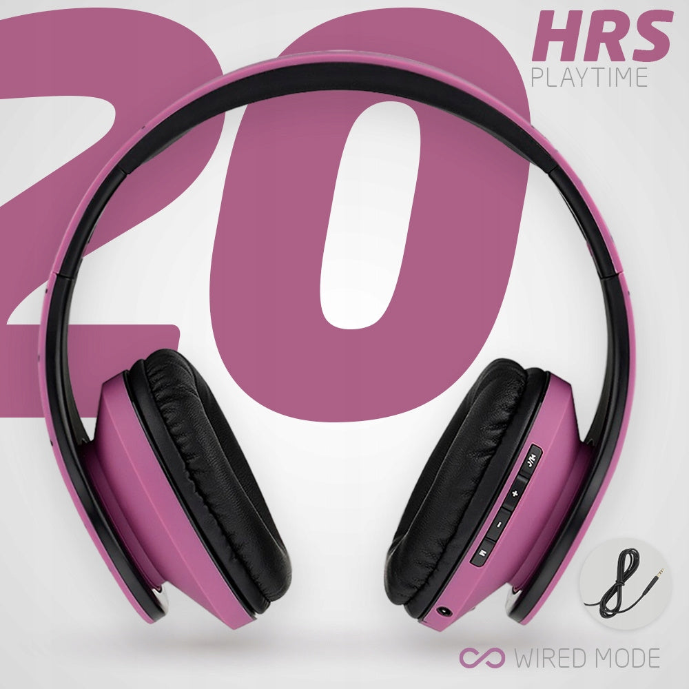 Słuchawki PowerLocus P2 bezprzewodowe blackpurple Bluetooth / microSD / FM