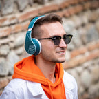 Słuchawki PowerLocus P2 bezprzewodowe OceanBlue Bluetooth / microSD / radioFM