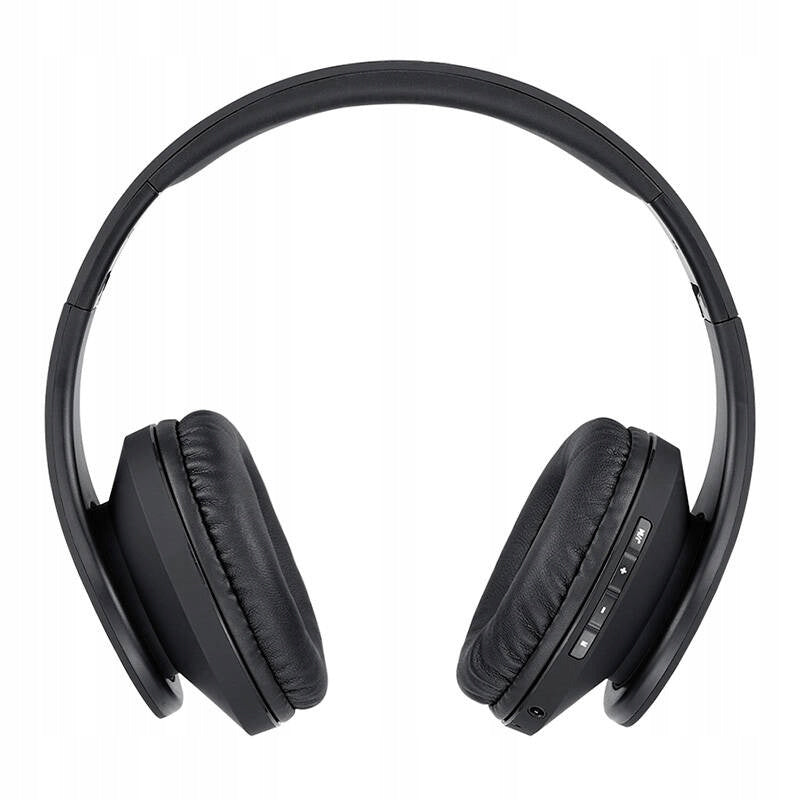 Słuchawki PowerLocus P2 bezprzewodowe czarne Bluetooth / microSD / radioFM