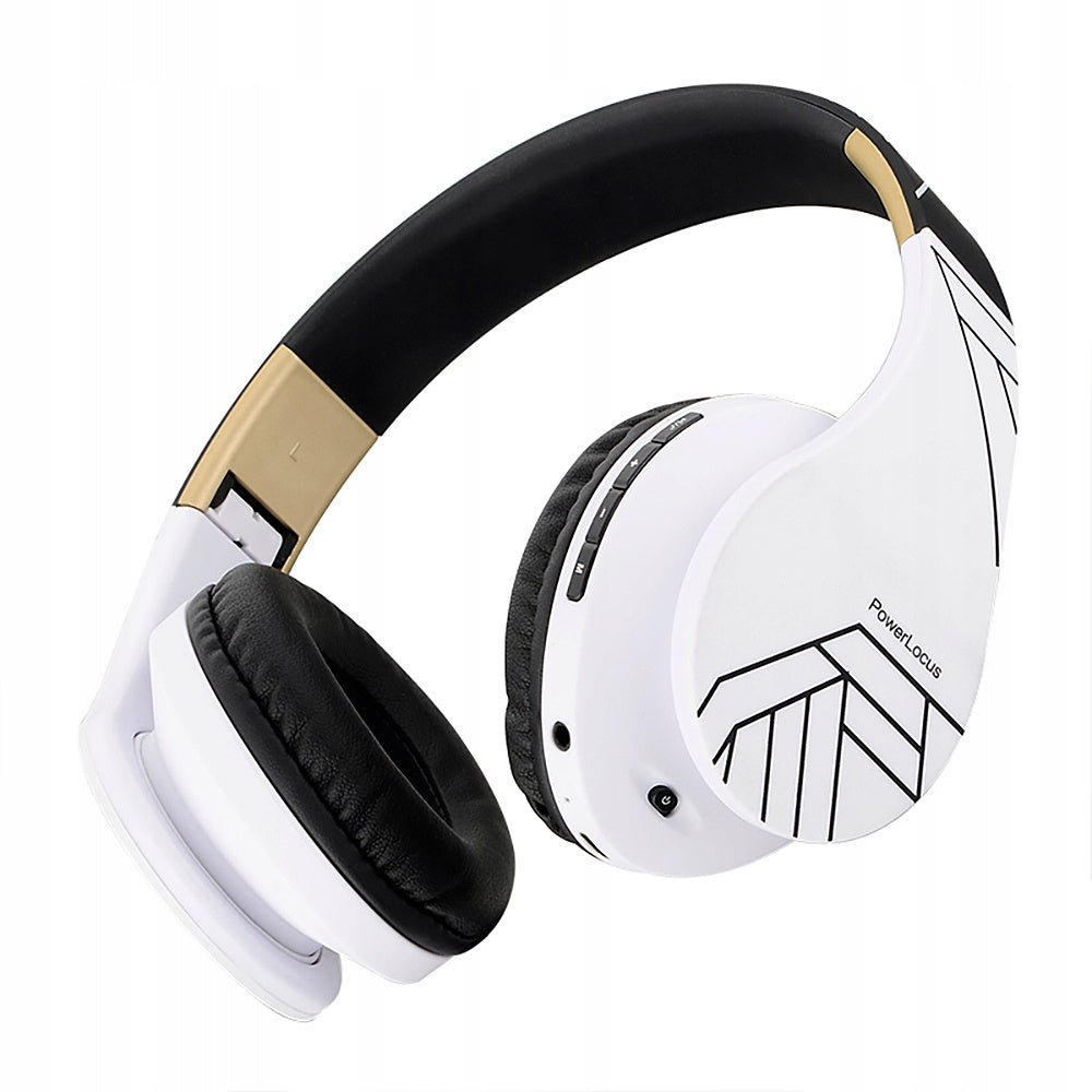 Słuchawki PowerLocus P2 bezprzewodowe czarno-czerwone Bluetooth / microSD / FM