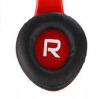 Słuchawki PowerLocus P2 bezprzewodowe czarno-czerwone Bluetooth / microSD / FM