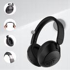 Słuchawki bezprzewodowe Bluetooth PowerLocus Orion Black MikroAUX Etui 70h