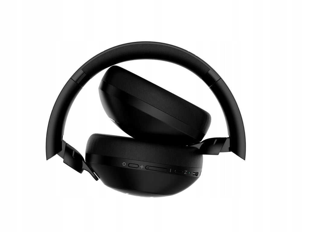 Słuchawki bezprzewodowe Bluetooth PowerLocus Orion Black MikroAUX Etui 70h