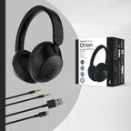 Słuchawki bezprzewodowe Bluetooth PowerLocus Orion Black MikroAUX Etui 70h