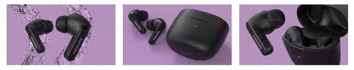 Słuchawki bezprzewodowe dokanałowe Philips TAT2206BK/00