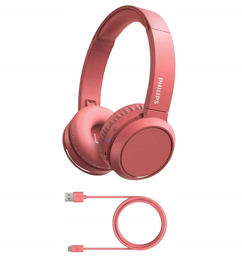 Słuchawki bezprzewodowe nauszne Philips TAH4205RD/00 BT bass