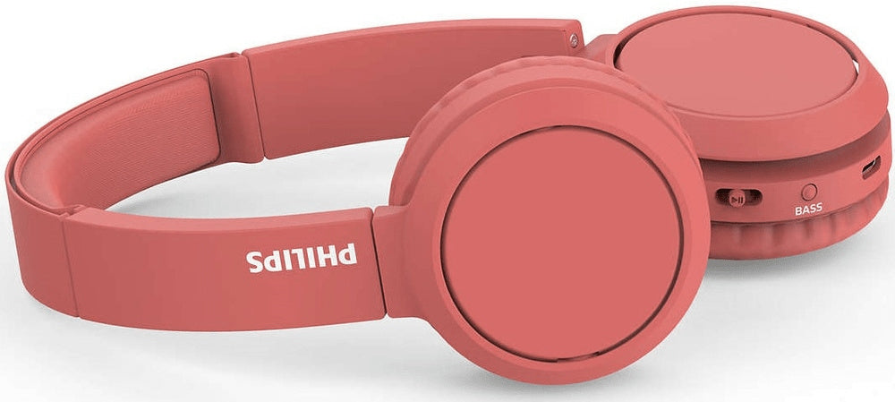 Słuchawki bezprzewodowe nauszne Philips TAH4205RD/00 BT bass