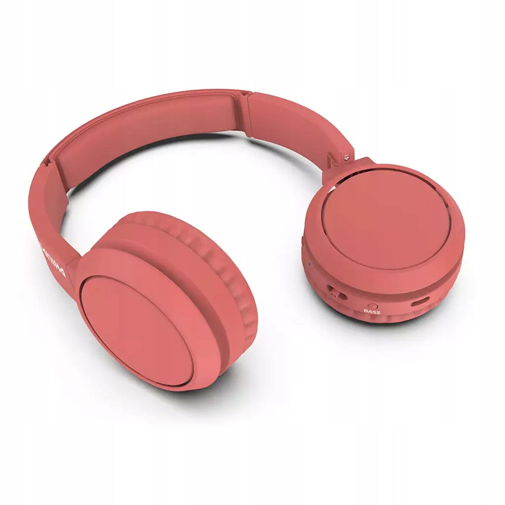Słuchawki bezprzewodowe nauszne Philips TAH4205RD/00 BT bass