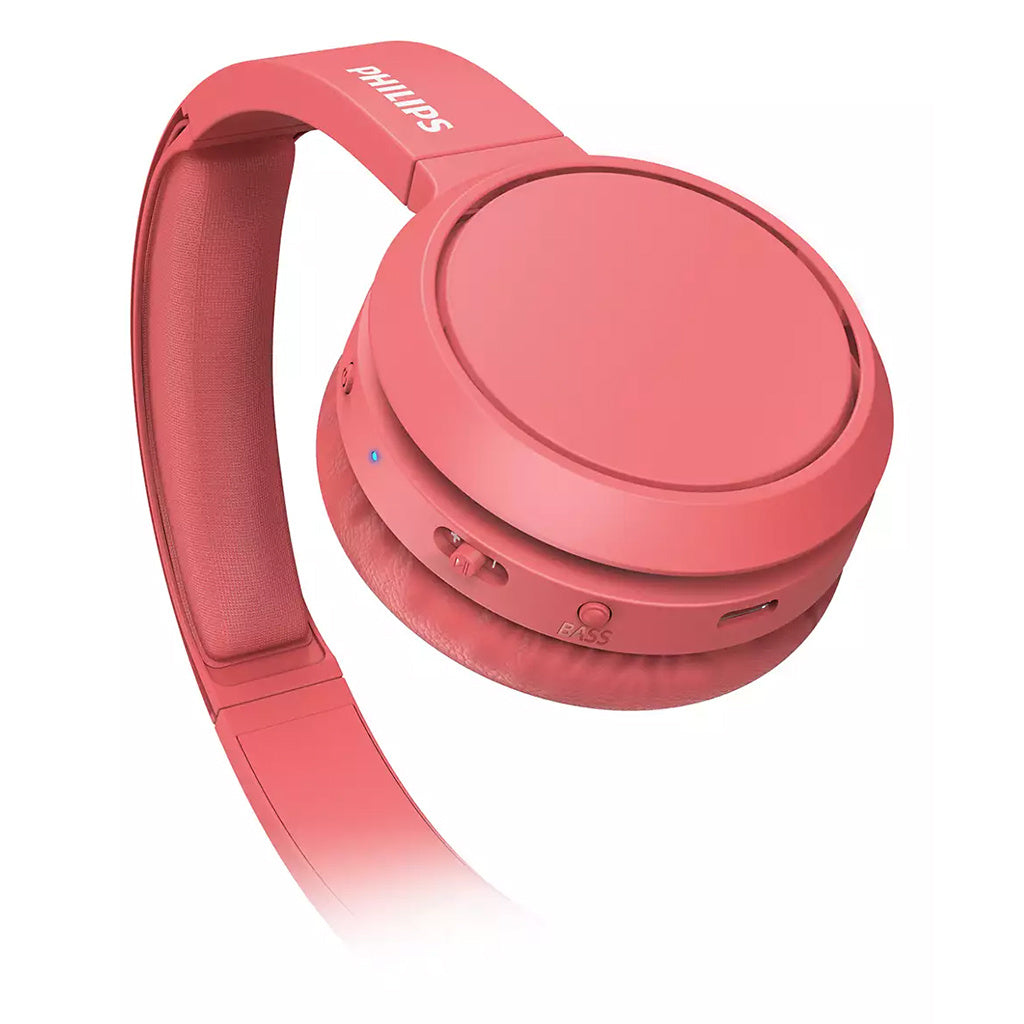 Słuchawki bezprzewodowe nauszne Philips TAH4205RD/00 BT bass