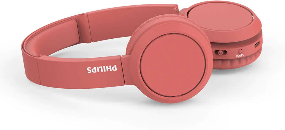 Słuchawki bezprzewodowe nauszne Philips TAH4205RD/00 BT bass