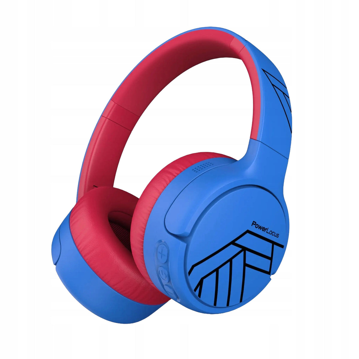 Słuchawki dla dzieci Bluetooth PowerLocus Tiger Kids ANC + naklejki