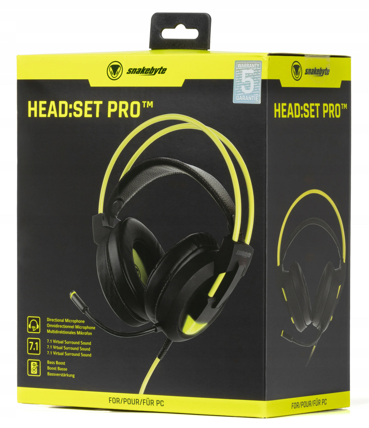 Snakebyte Słuchawki Gamingowe HEAD:SET pro 7.1 LED