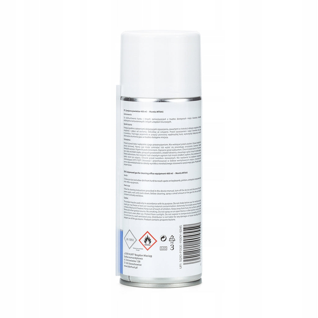 Spreżone powietrze Montis MT045 w puszce 400 ml