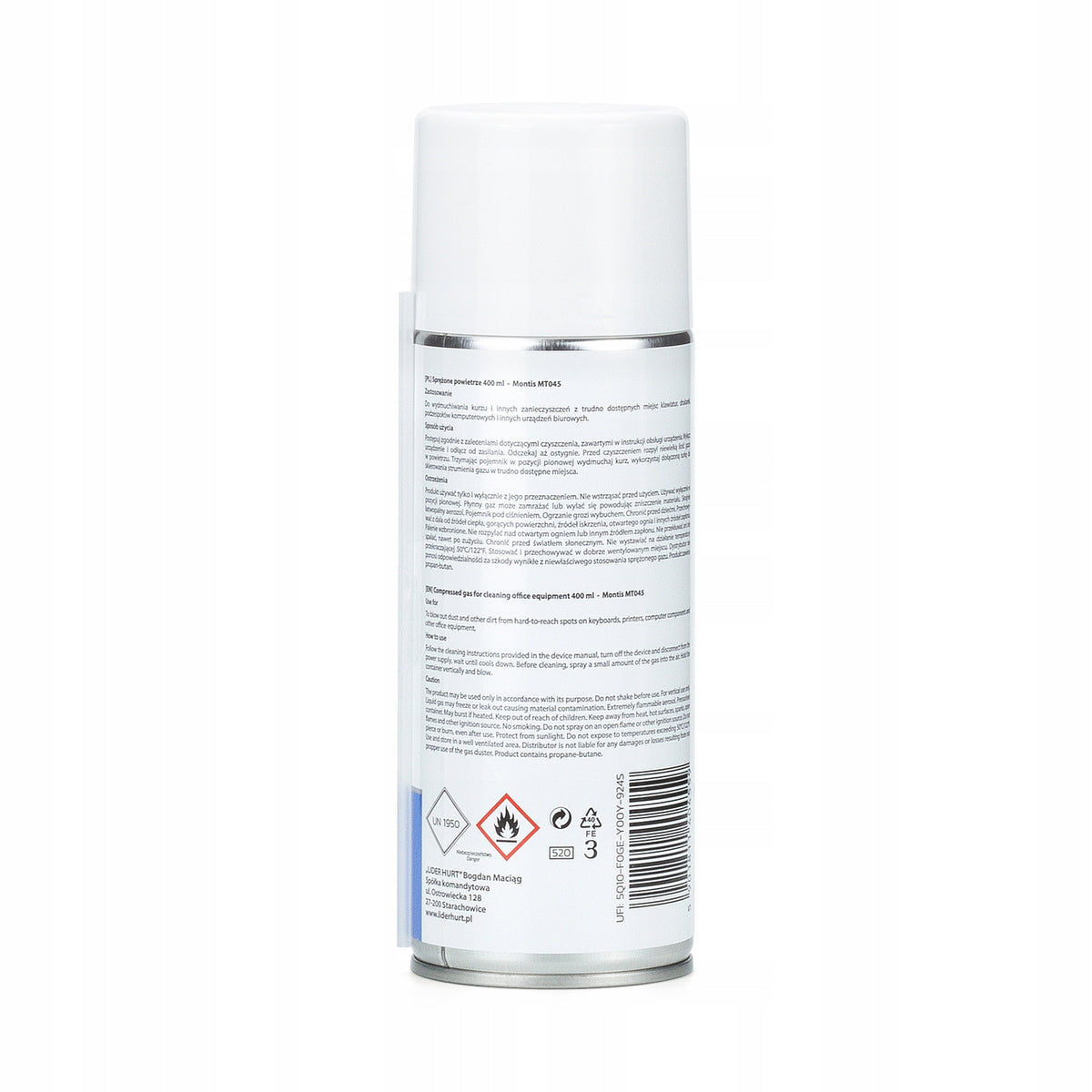 Spreżone powietrze Montis MT045 w puszce 400 ml