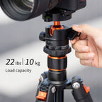 Statyw fotograficzny 230cm k&f K234A1+BH-28L głowica kulowa tripod