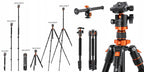 Statyw fotograficzny 230cm k&f T254A7 łamana kolumna monopod tripod 360