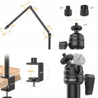 Statyw stołowy Ulanzi LS08 95 cm czarny do montażu kamery lub lampy.