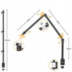 Statyw stołowy Ulanzi LS08 95 cm czarny do montażu kamery lub lampy.