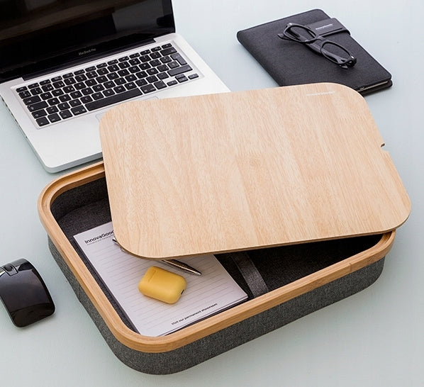 Stolik Przenośny z Tacką i Schowkiem Larage InnovaGoods