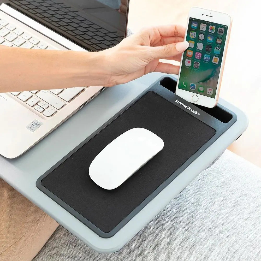 Stolik pod laptopa z poduszką XL Deskion InnovaGoods 57,5 x 30,5 x 5,8 cm