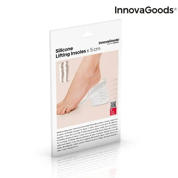 Sylikonowe Wkładki Podwyższające X5 cm InnovaGoods podpiętka rozmiar 35-46