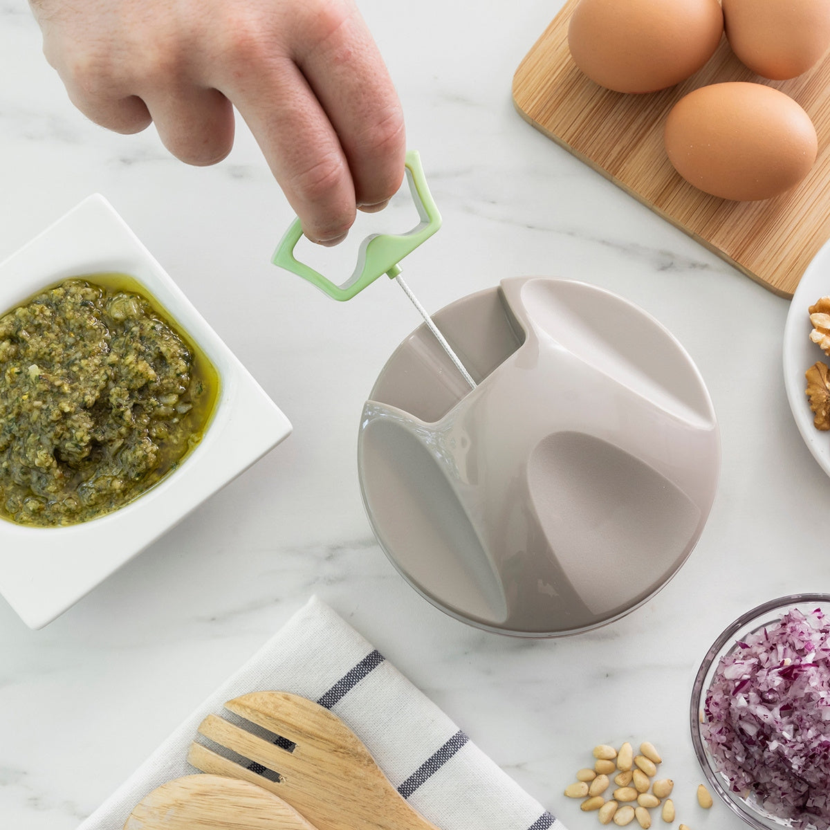 Szatkownica InnovaGoods Szybkie siekanie bez prądu krojenie V0103140