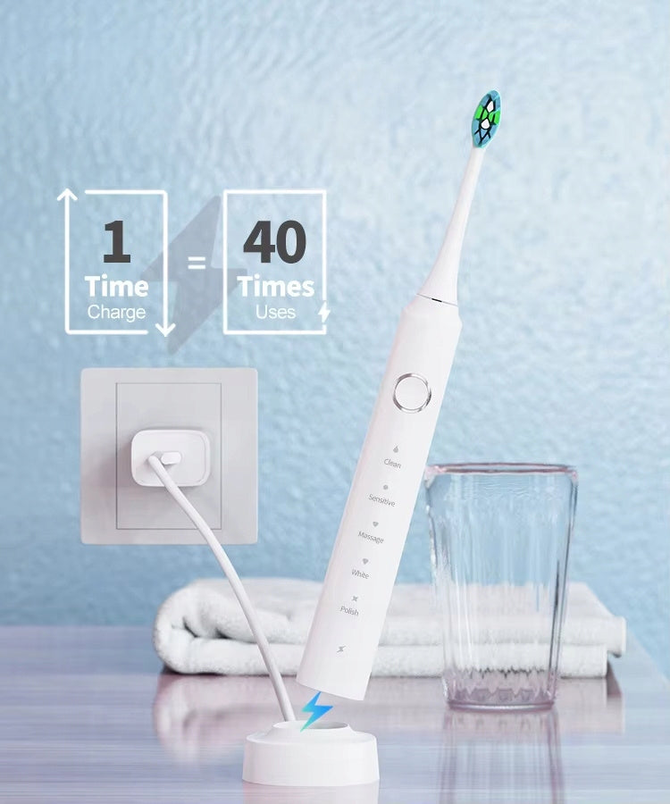 Szczoteczka Soniczna SARMOCARE X700 IPX7 38400 vpm 5 Trybów Etui + Końcówki